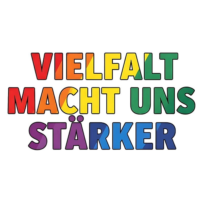 La diversité nous rend plus forts – Regenbogen Design