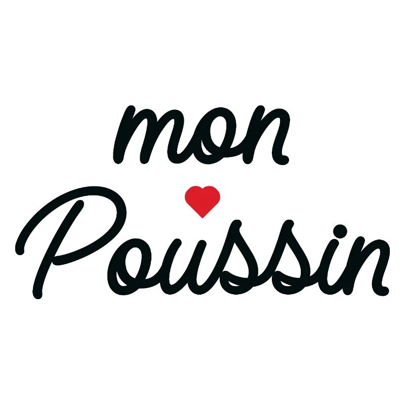 Mon Coeur Coussin Script