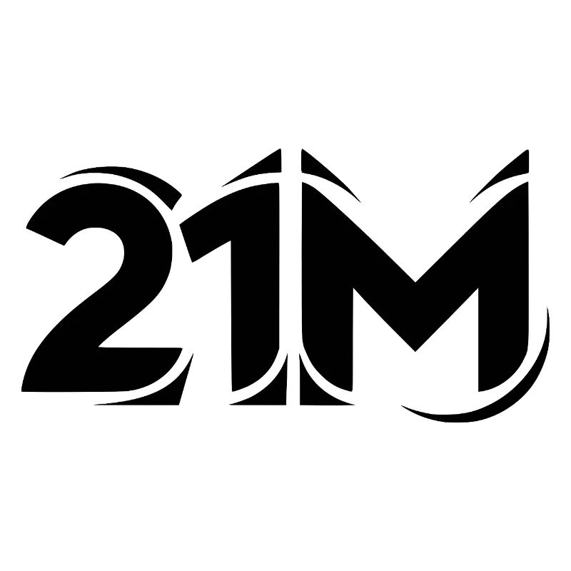 Cool 21M logo motif for Bitcoin Miner