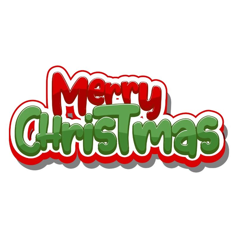 Frohe Weihnachten Bold Script Grafik