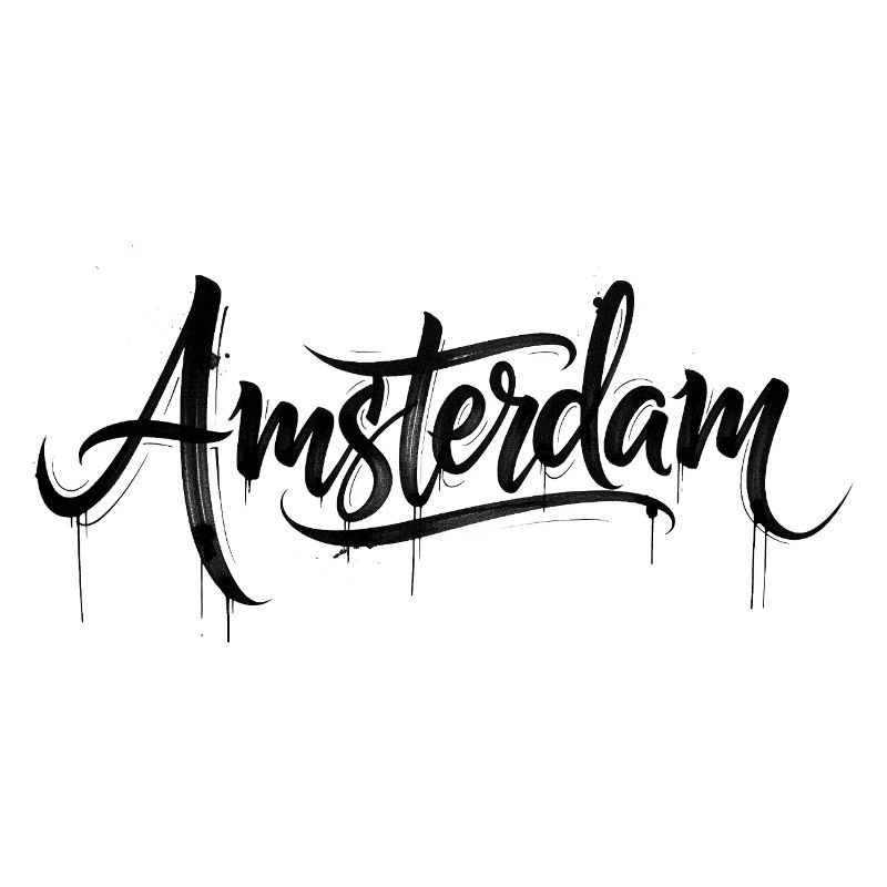 Lettrage style graffiti Amsterdam