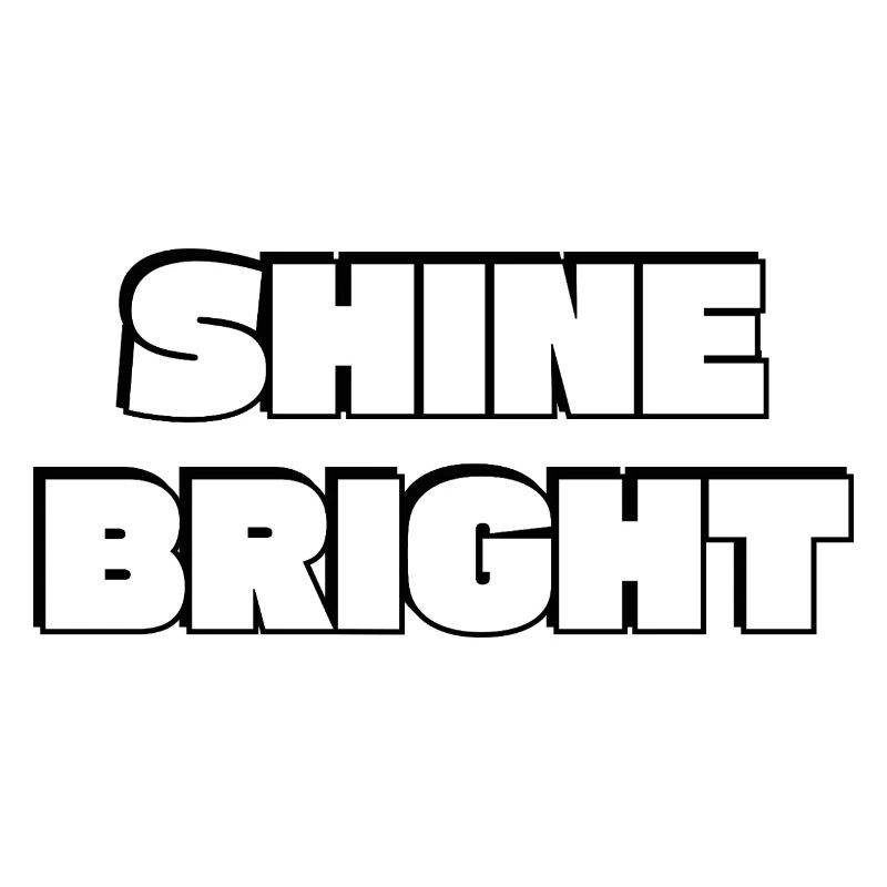 Shine Bright: Mutige Typografie