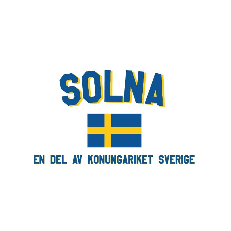 Drapeau Solna aux couleurs du royaume