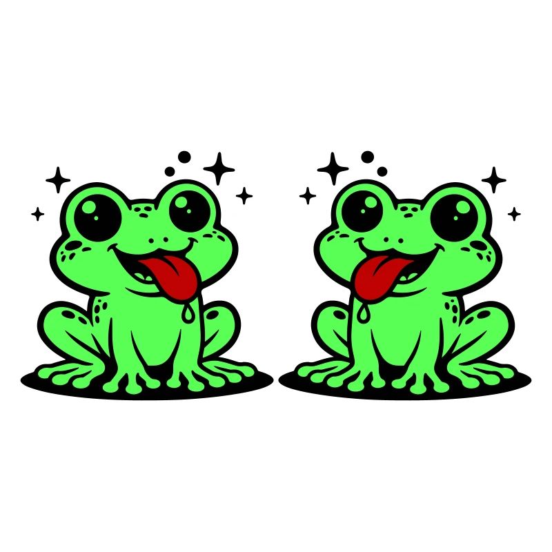 Toad couple frog