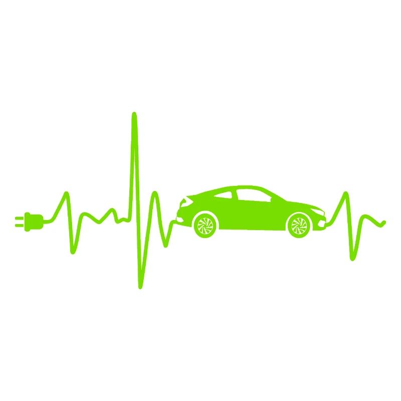 Electric car with Heartbeat Eauto retro E-car