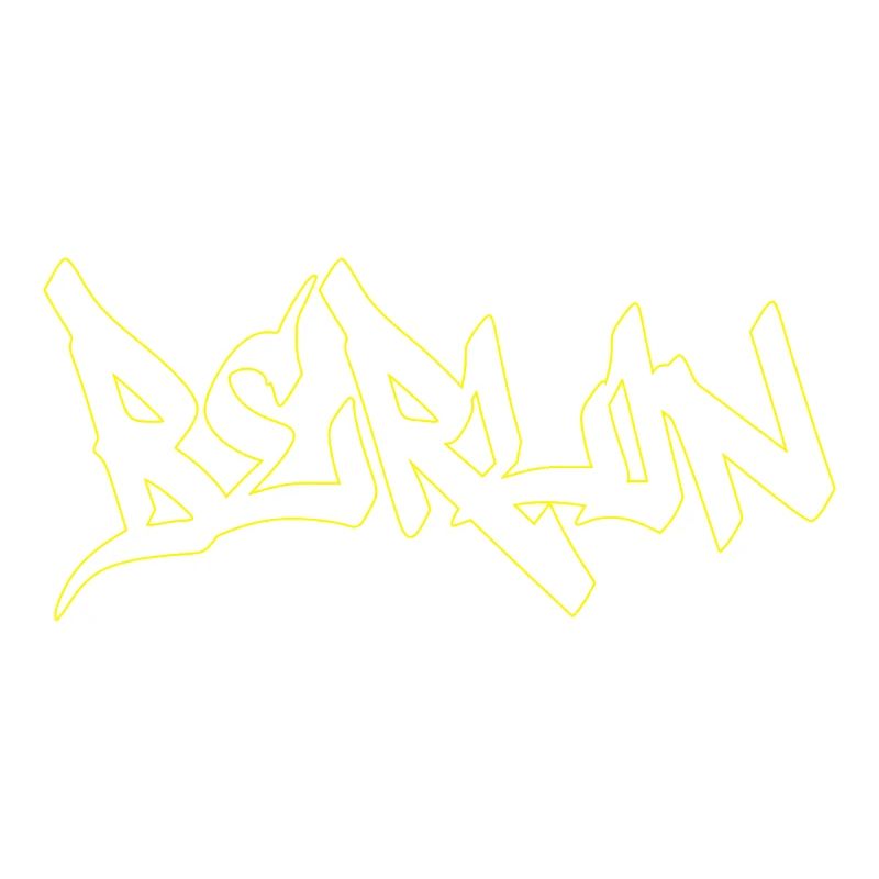 Berlin Graffiti Brown Lettering