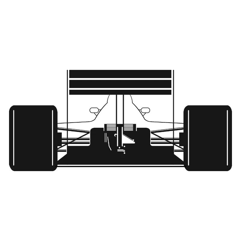 Voiture de formule arrière Voitures de course Symbole de course
