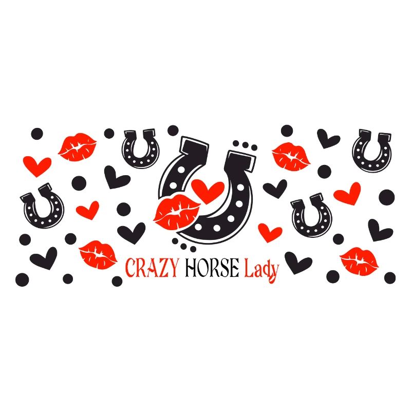 Crazy Horse Lady Modelli Neri e Rossi