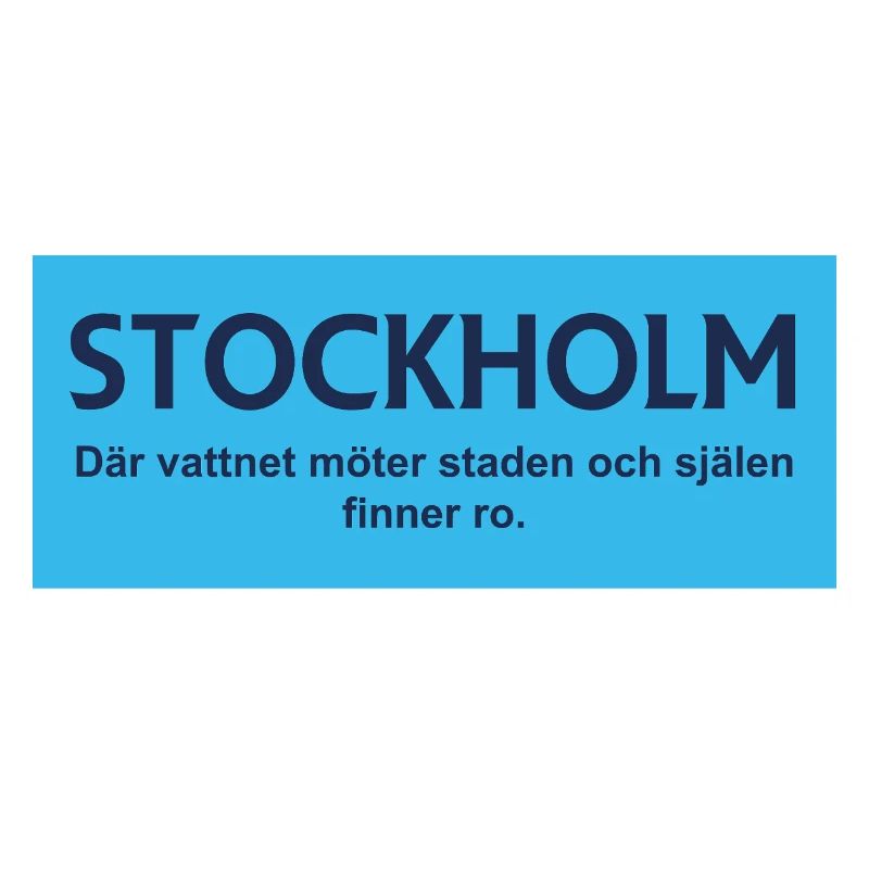 Convergence de l’eau de Stockholm