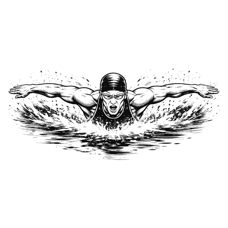 Flotter dans un puissant style Comic Ink
