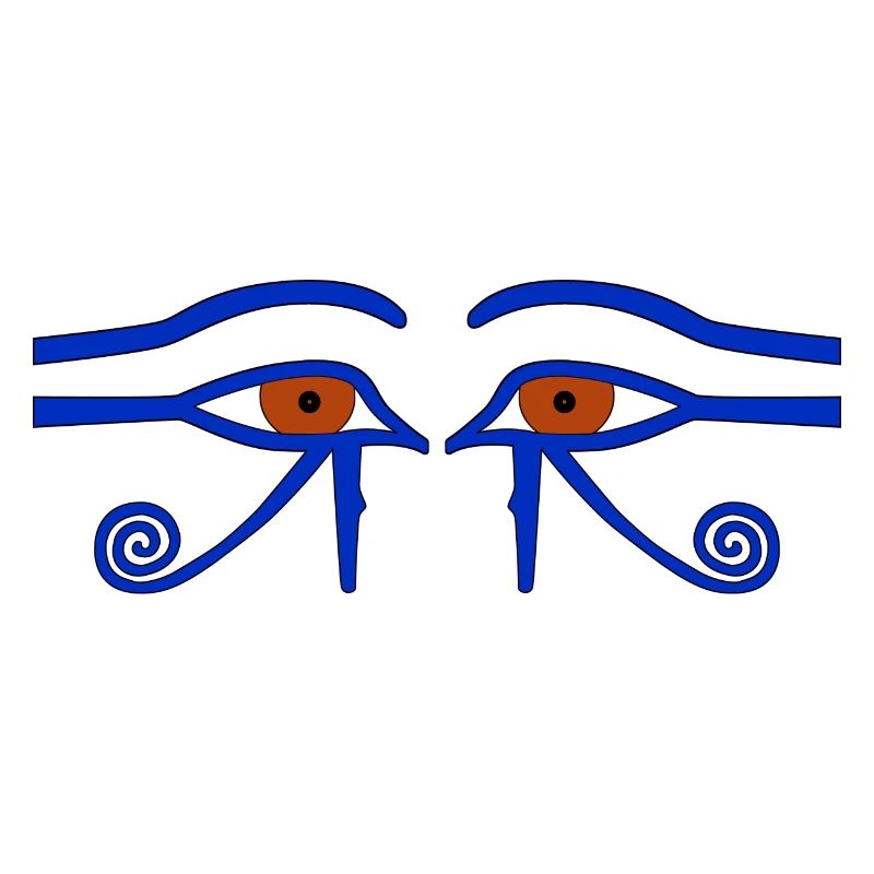 Amulette de protection. Aussi : Œil d’Horus. L'« Œil Saint »