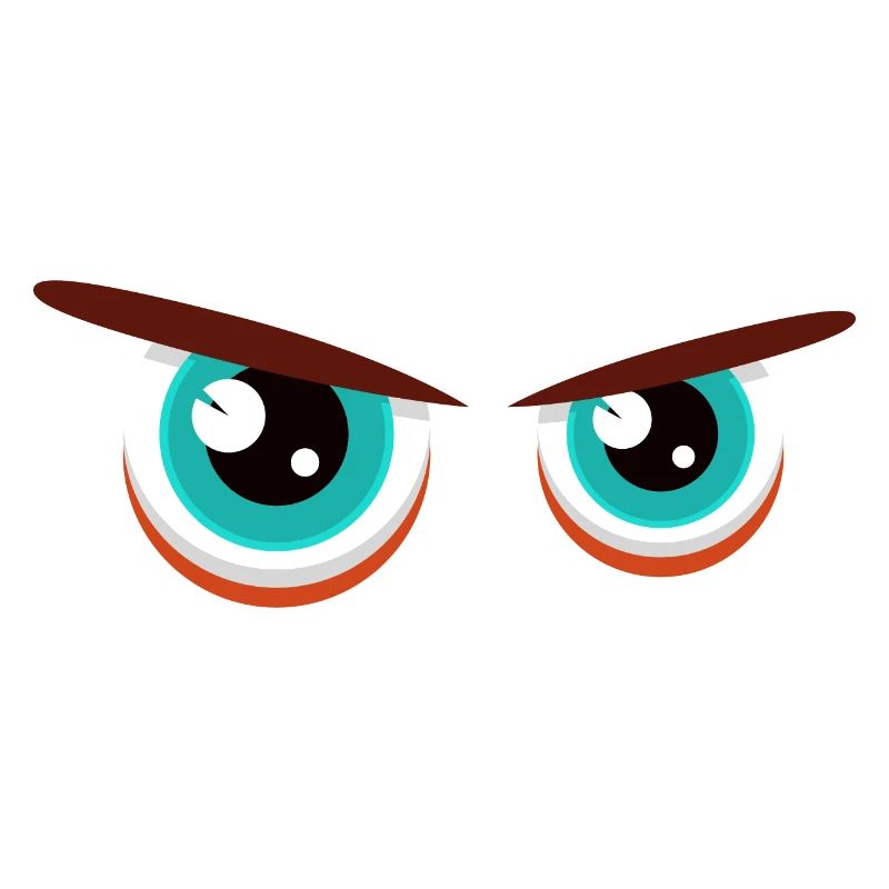 Intensive Blickblicke mit angespannter Mimik