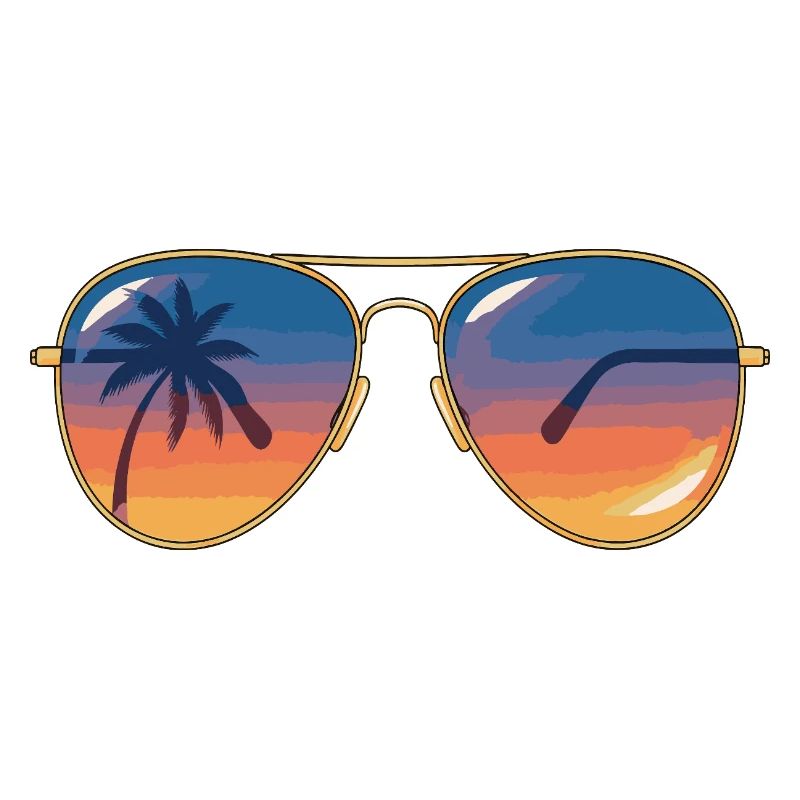 Sonnenbrille Sunset Palm