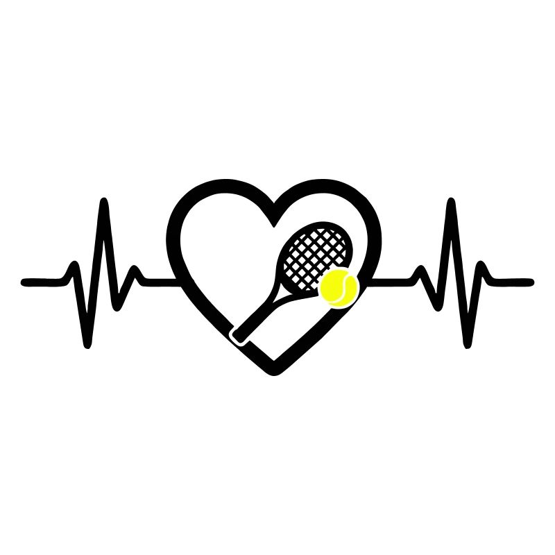 Tennis Cuore Racchetta Palla Sport Passione