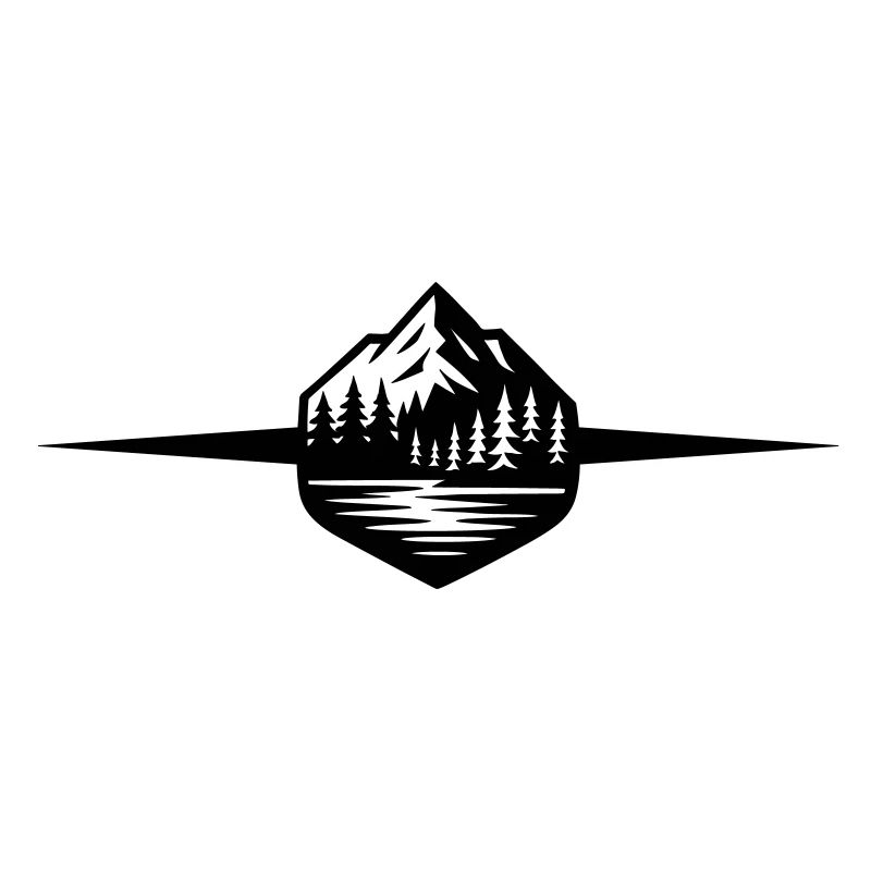 Mountains icon line