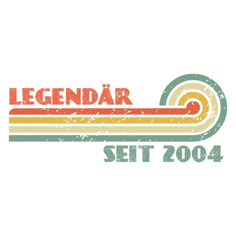 Legendär Seit 2004 Retro Regenbogen