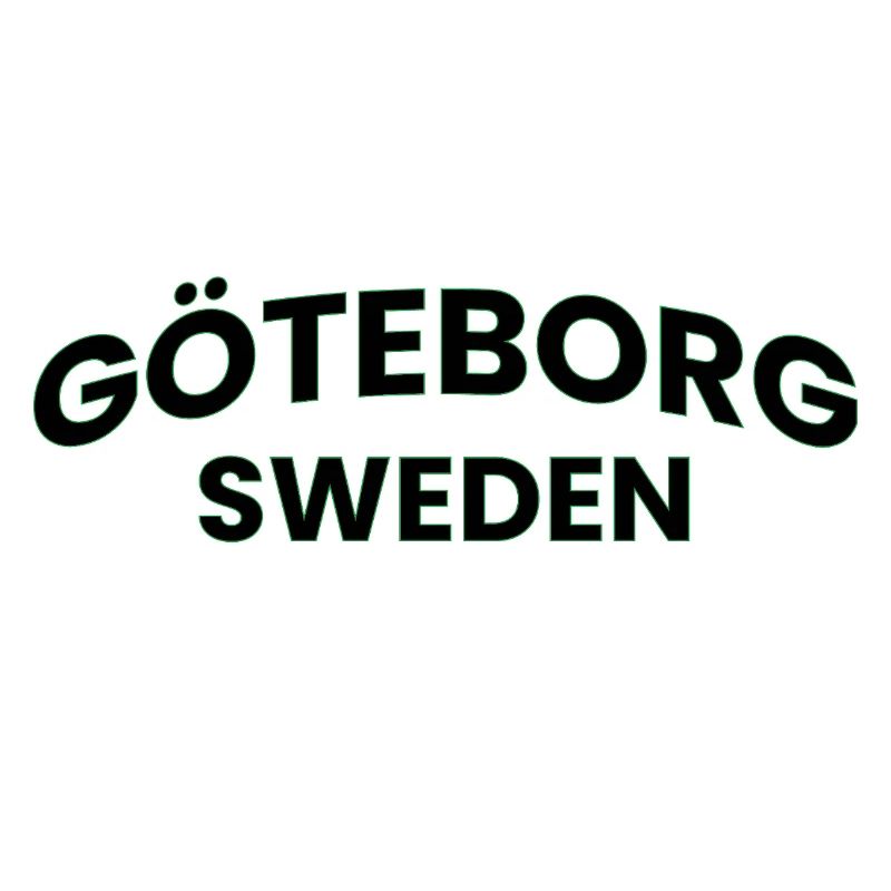 Contour néon de Göteborg Suède