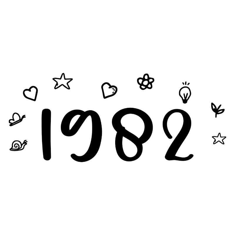 1982 Anniversaire 1982 Retro 1982