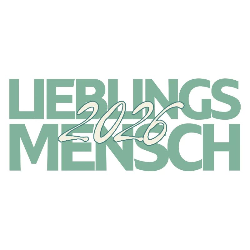 Lieblingsmensch 2026 Mint Script