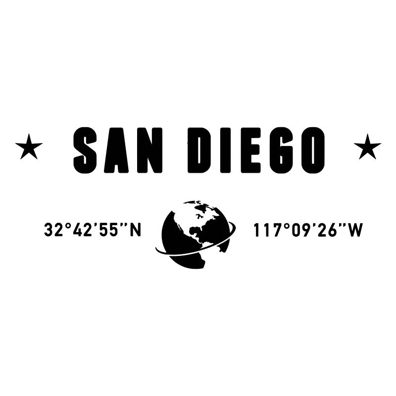 San Diego California Coordinates Earth