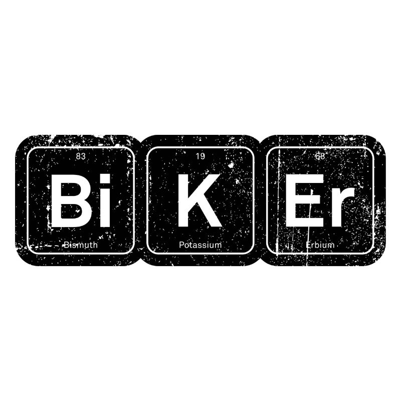 Biker-Elemente: Periodischer Tee