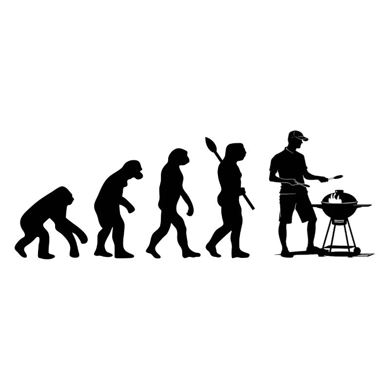 Funny Human Evolution Grill Master BBQ Lover