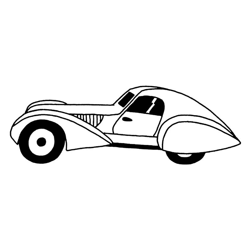Schwarzes Auto und Wassertropfen