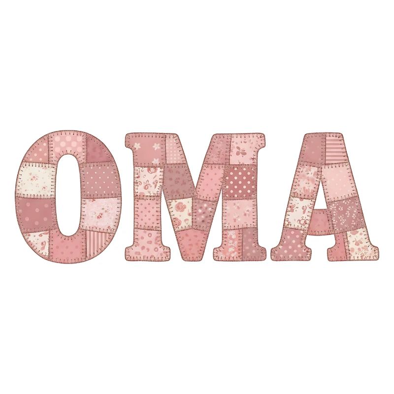 Chemise cadeau en patchwork OMA Coussin