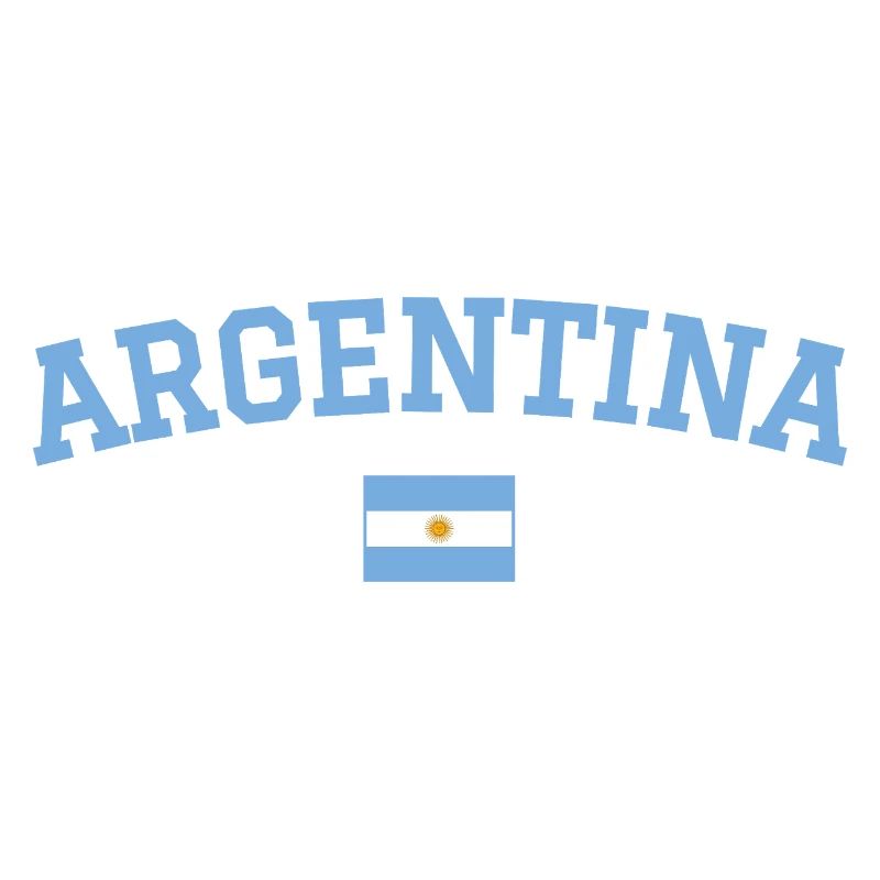 Argentinien Flagge Design Blau