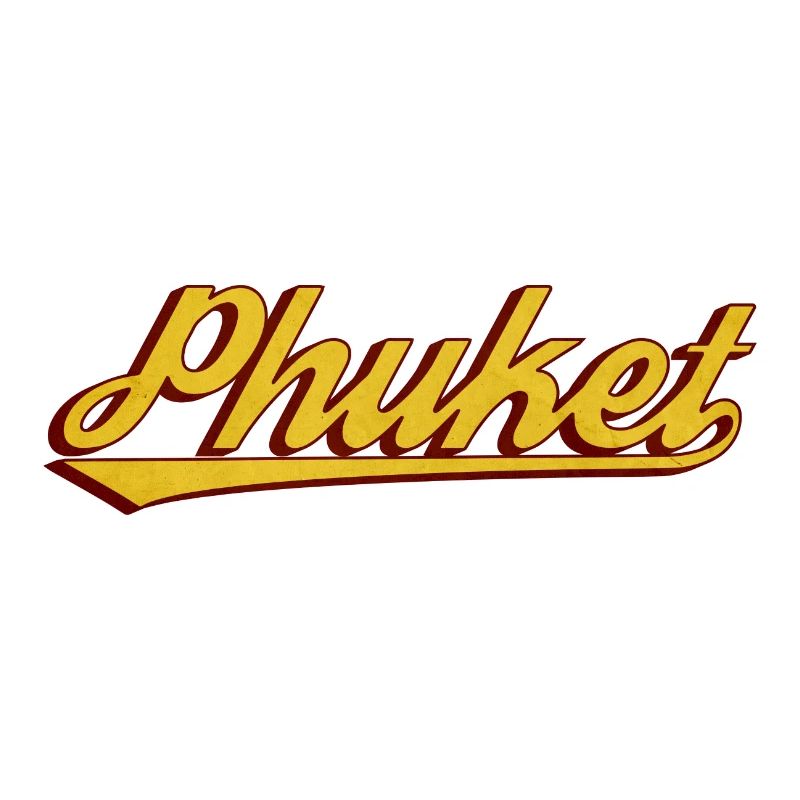 Lettrage rétro de Phuket