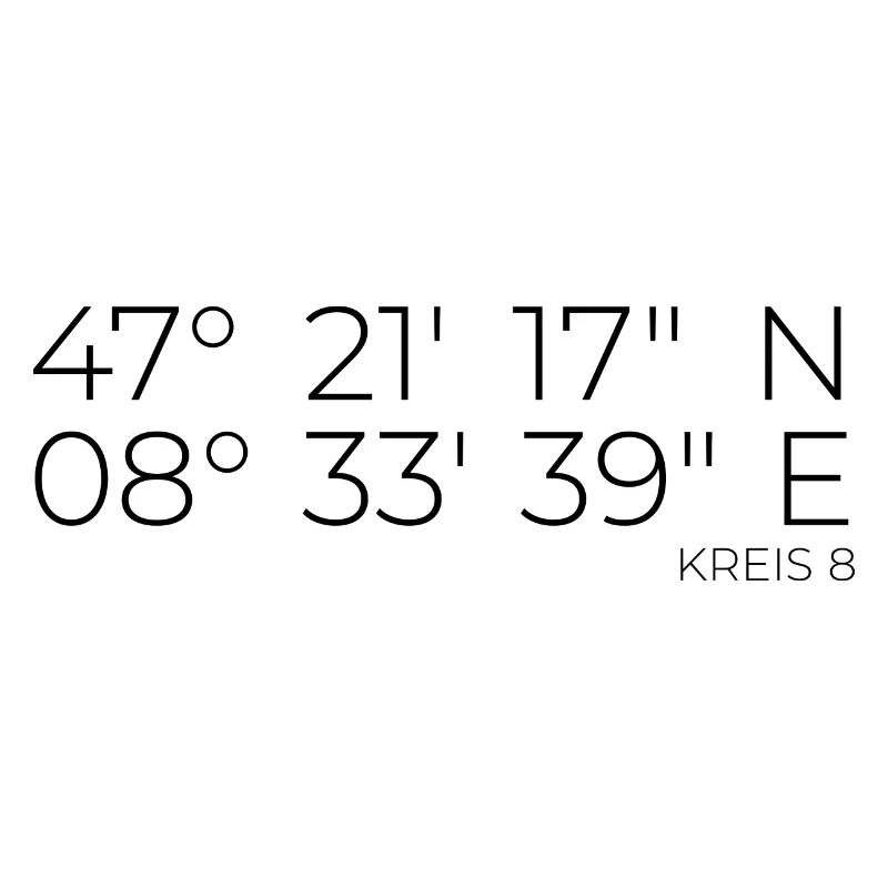 Coordinates District 8 Zurich