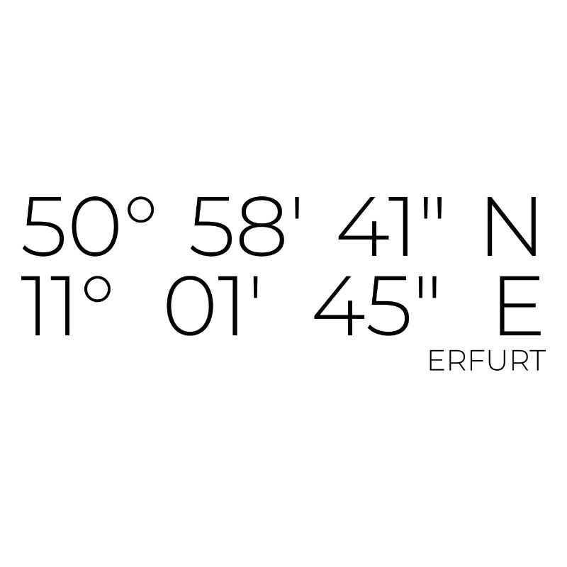 Coordinates Erfurt