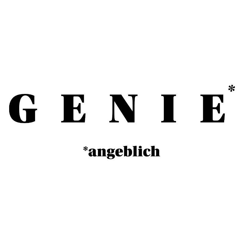 GENIE supposedly – minimalist irony stateman