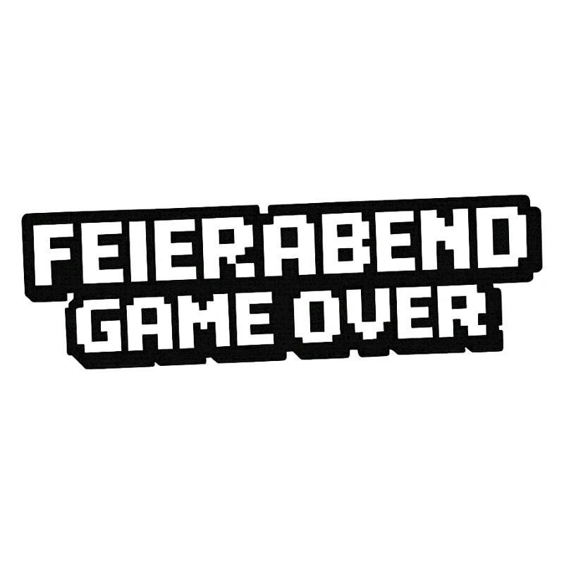 Feierabend Gameover Pixel Style