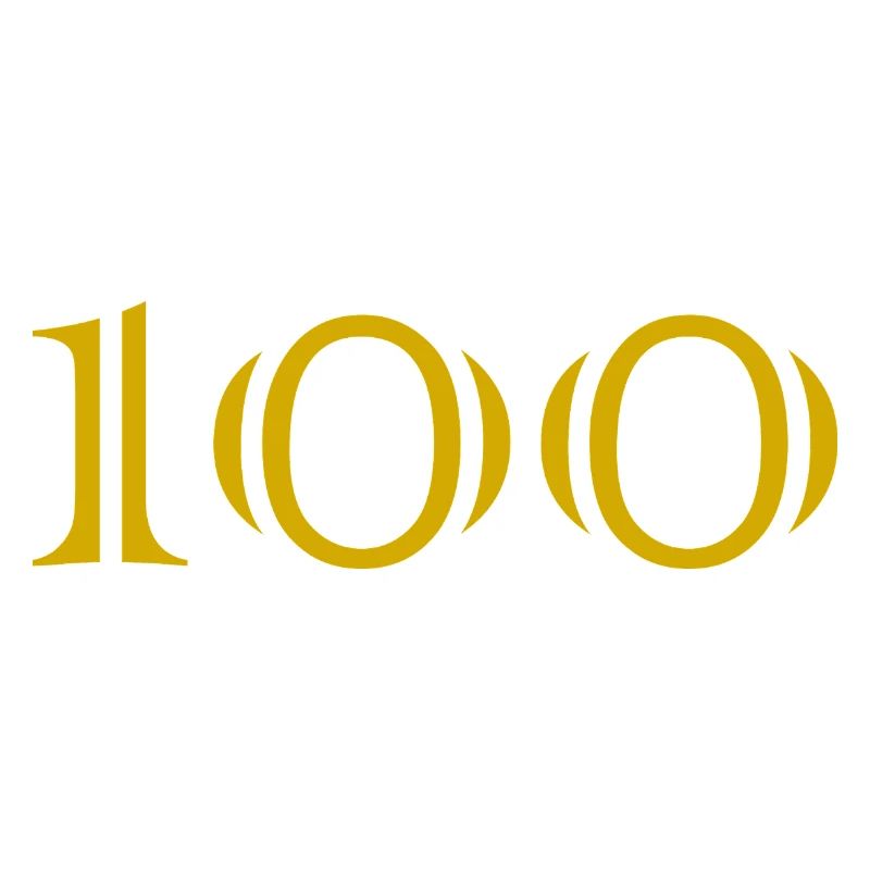 100. 100 ANS. 100e ANNIVERSAIRE. ANNIVERSAIRE 100