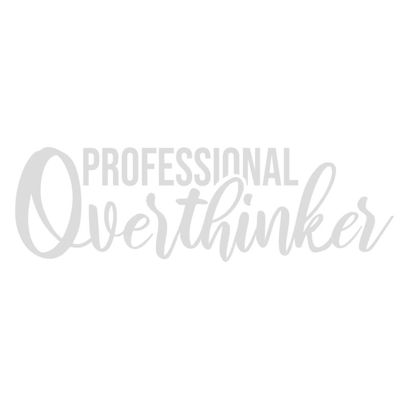 Professional Overthinker Lustig Grübeln Angst Logo
