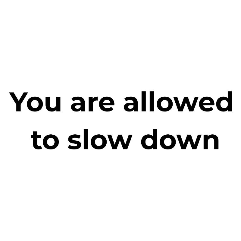 Achtsame Erinnerung | Du darfst langsamer machen