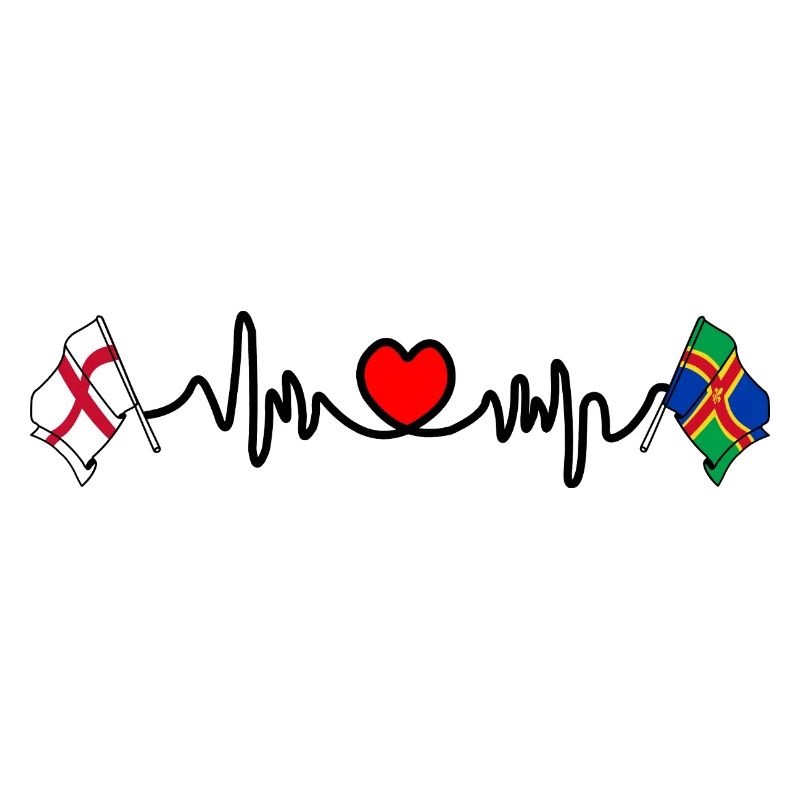 Drapeau du Lincolnshire + Drapeau anglais
