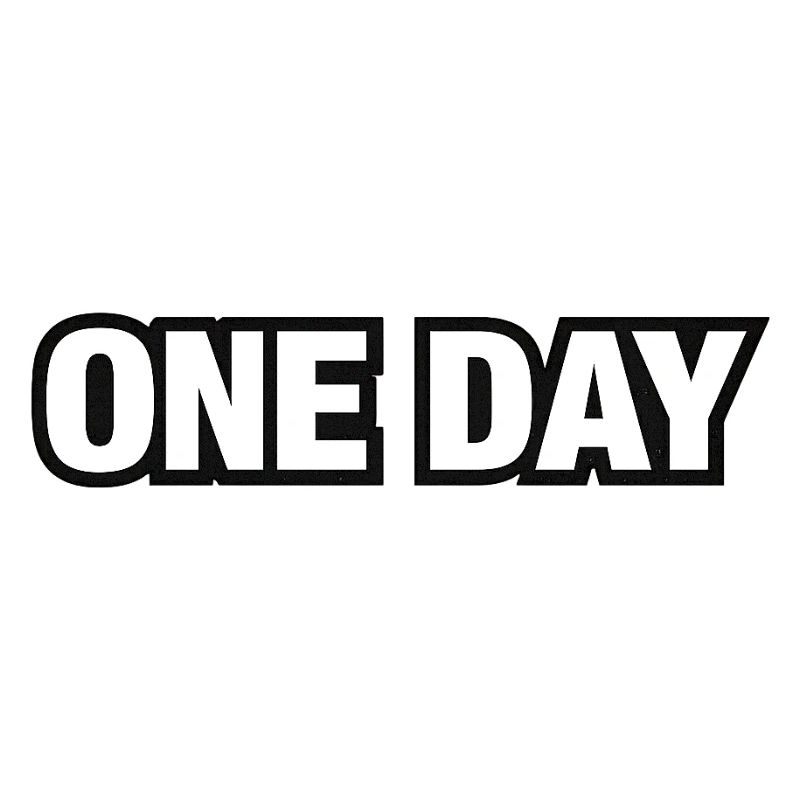 One Day Moment Typography