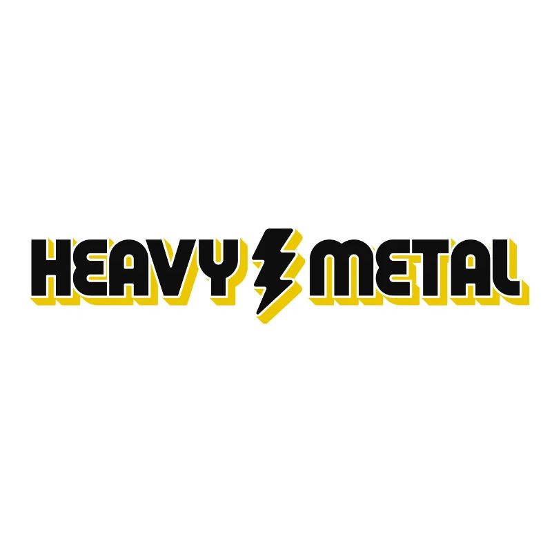Bold Lightning Heavy Metal Logo Design
