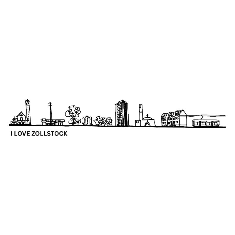 Skyline folding rule black