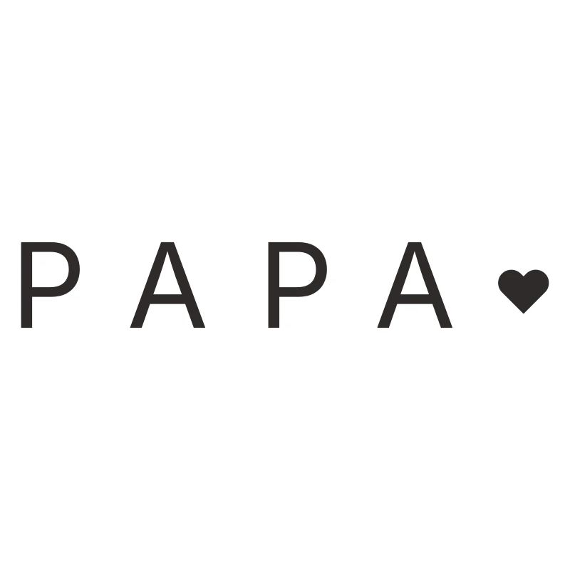 Dad with Heart – Minimalist Love Text Design