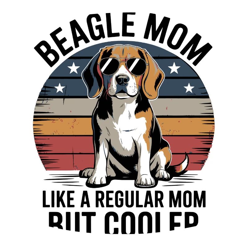 Beagle-Mutter Wie Eine Normale Mutter, Aber Cooler