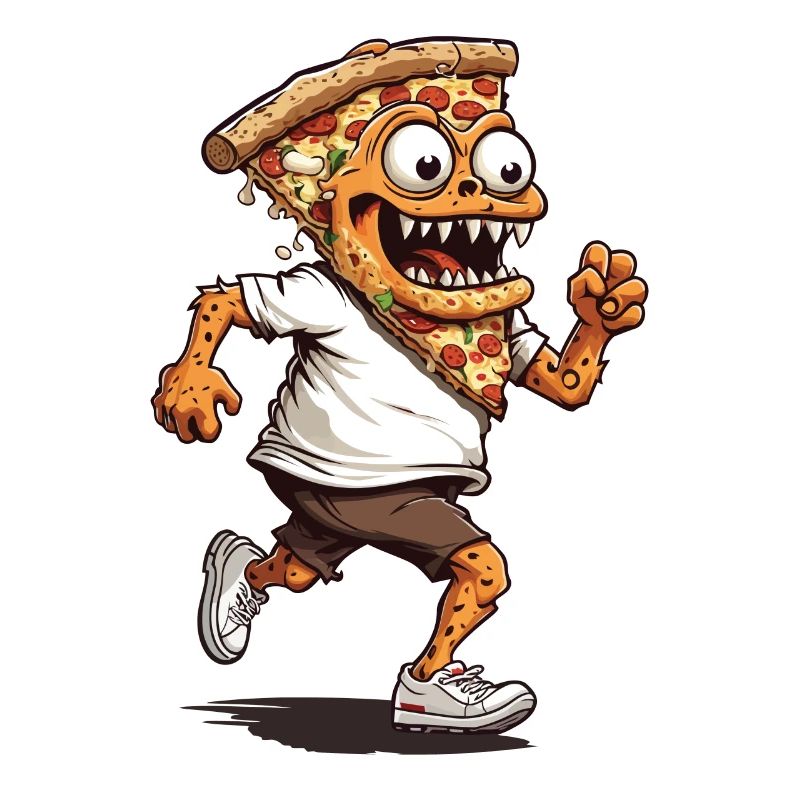 Pizza Slice Monster Design for Pizza Lovers