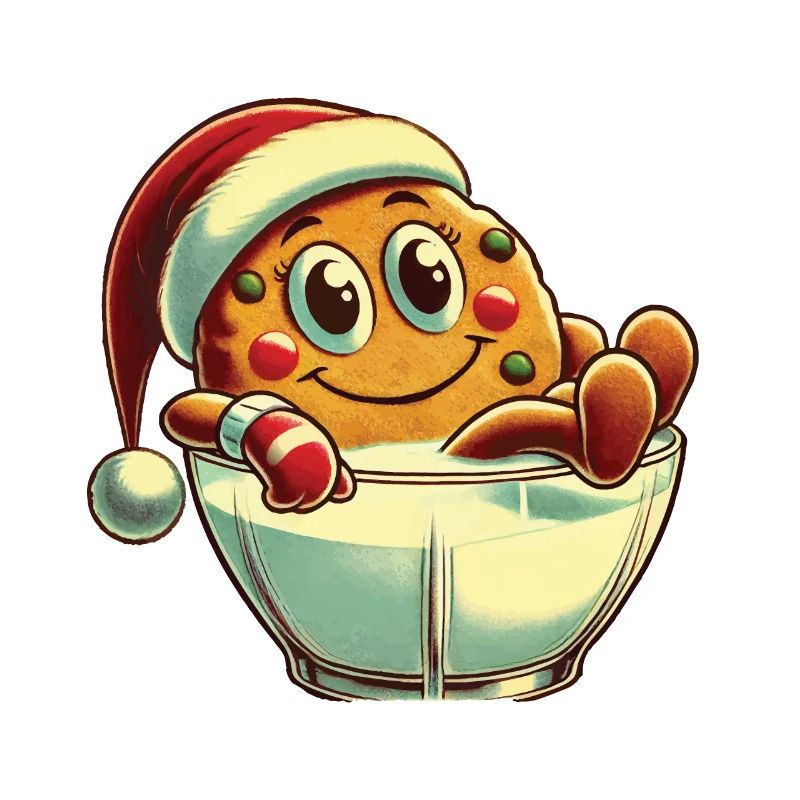 Joyeux Noël Retro Cookie Design