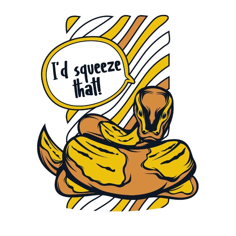 I'd Squeeze That Python Schlange Banana Ball
