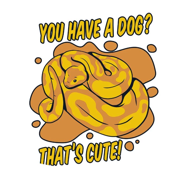 Vous avez un chien mignon Python serpent banane