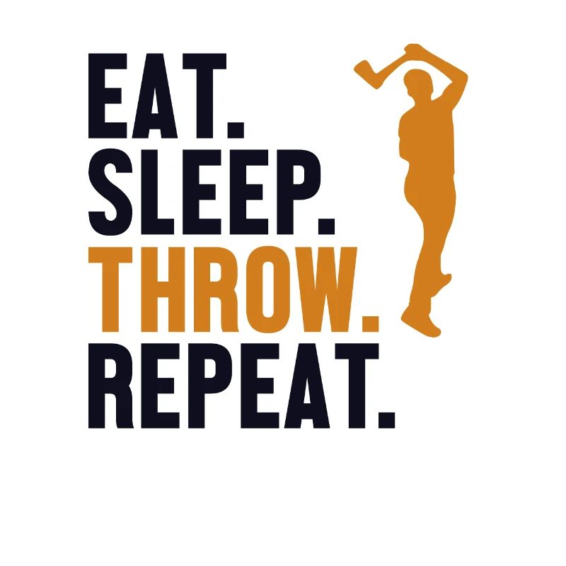 Manger Dormir Lancer Répéter Concours de lancer de hache