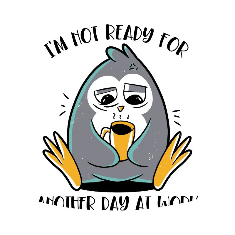 Not Ready For Another Day At Work Emperor Penguin