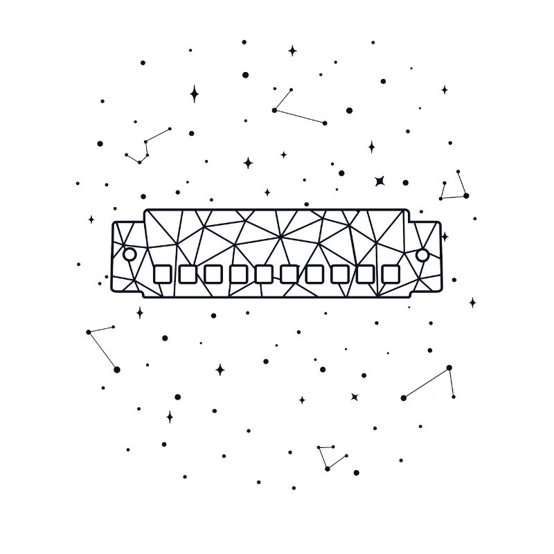 Harmonica Sternbild Constellation Harmoniciste